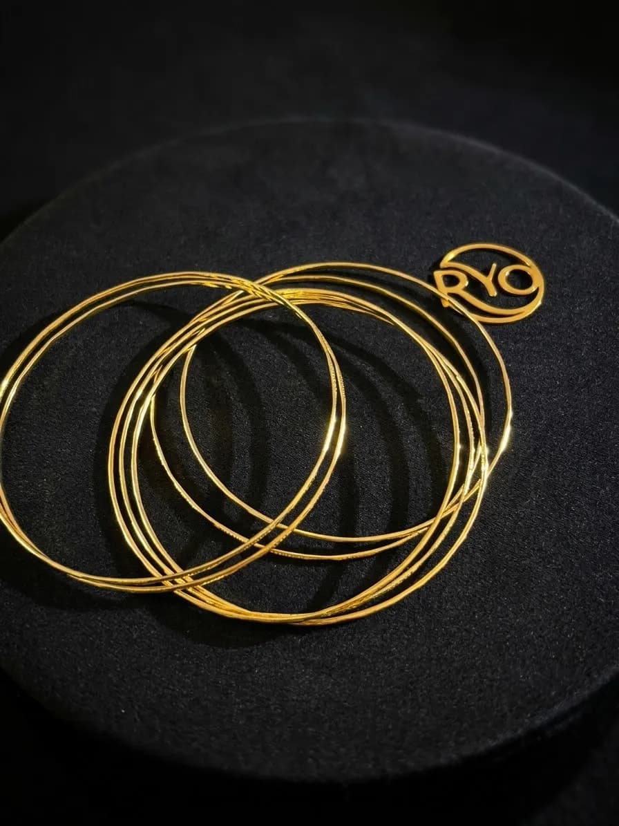 Pulsera Circular Dorada